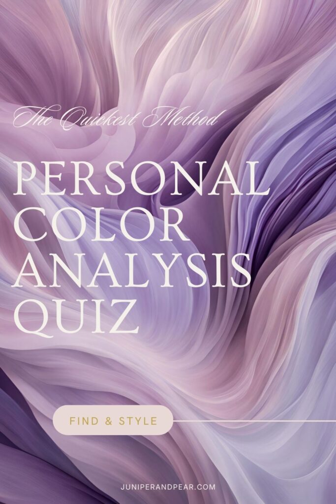 Personal Color Analysis Quiz - JuniperandPear 2